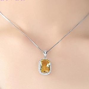 Yellow Crystal Necklace